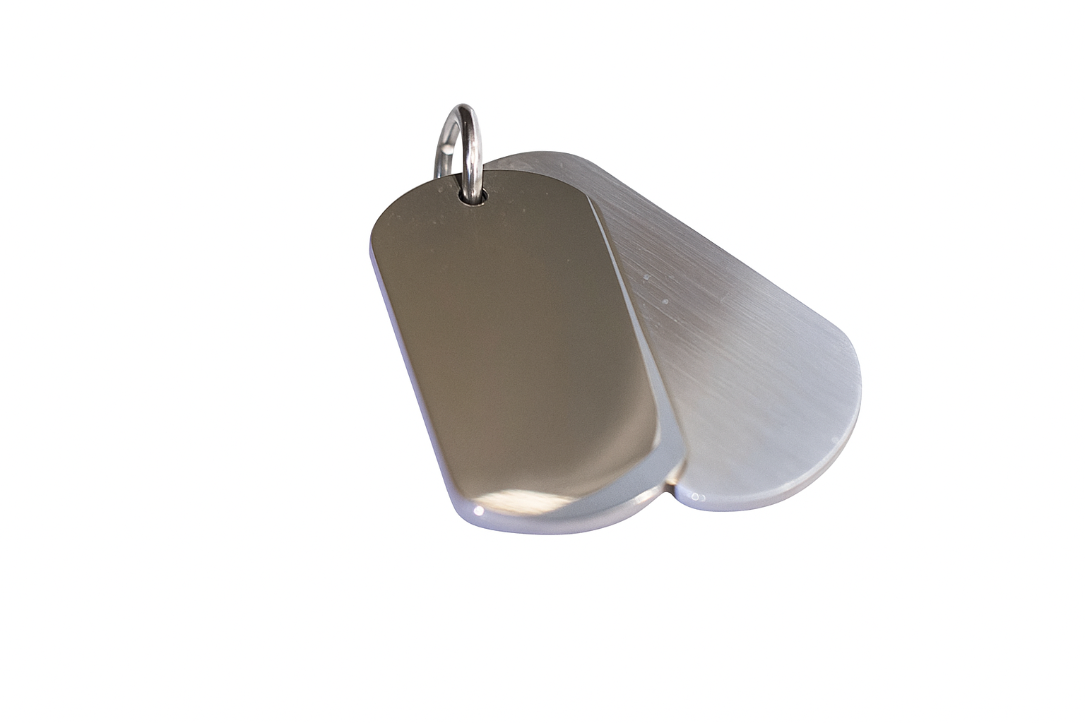 Pingente dog tag de aço